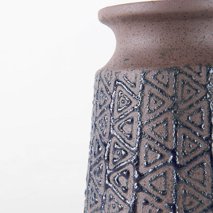 Mercana - Sefina I Small Brown/Black Patterned Ceramic Vase - 68013 view 5