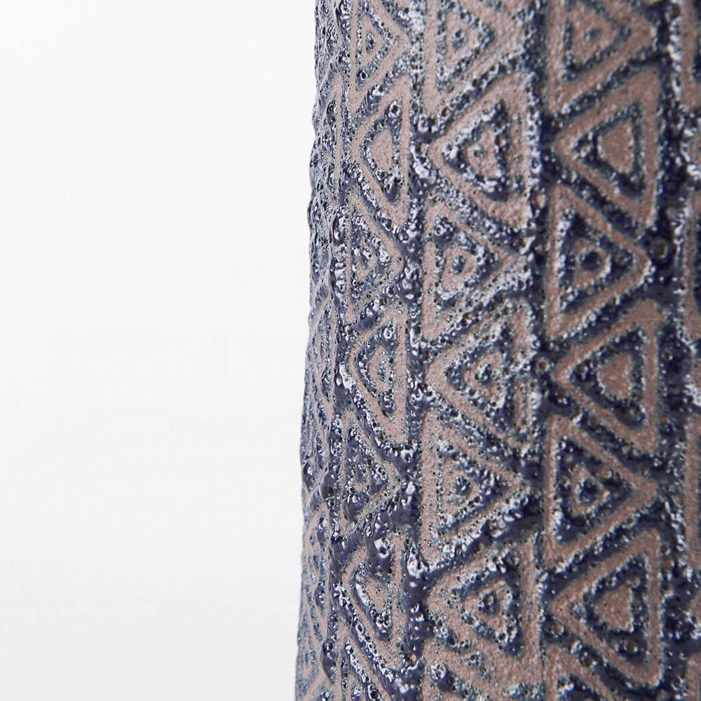 Mercana - Sefina II Medium Brown/Black Patterned Ceramic Vase - 68014 view 5