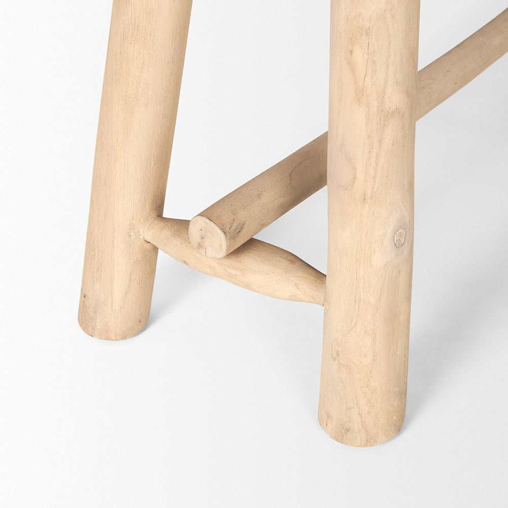 Mercana - Sekou Light Brown Wooden Craftsman Bench - 70784_CLOSEOUT view 7