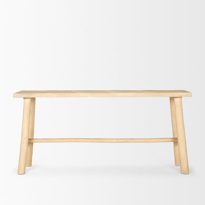 Mercana - Sekou Light Brown Wooden Craftsman Console Table - 70783_CLOSEOUT view 2