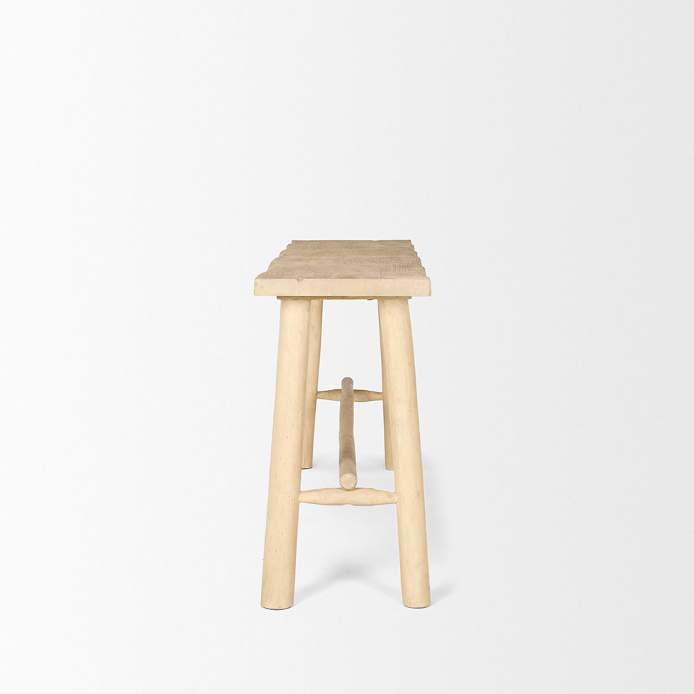 Mercana - Sekou Light Brown Wooden Craftsman Console Table - 70783_CLOSEOUT view 3