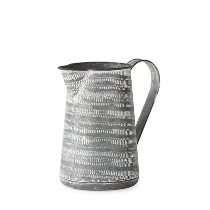 Mercana - Serena I 8H Small Gray/White Textured Metal Jug - 68058_CLOSEOUT view 1