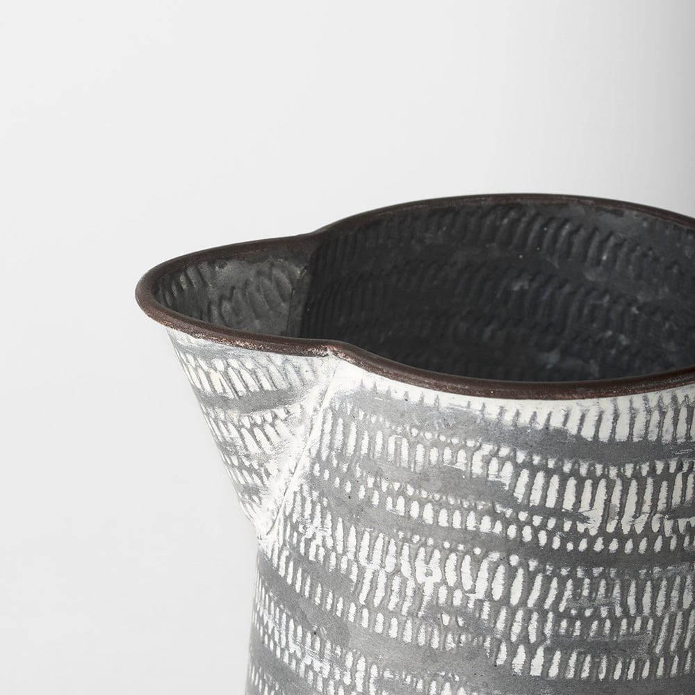 Mercana - Serena I 8H Small Gray/White Textured Metal Jug - 68058_CLOSEOUT view 5