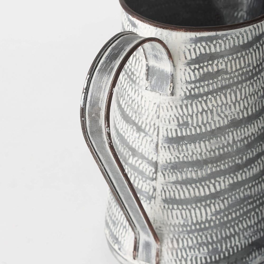 Mercana - Serena I 8H Small Gray/White Textured Metal Jug - 68058_CLOSEOUT view 7