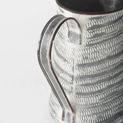 Mercana - Serena I 8H Small Gray/White Textured Metal Jug - 68058_CLOSEOUT view 7