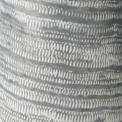 Mercana - Serena II 11.2H Large Gray/White Textured Metal Jug - 68059_CLOSEOUT view 9