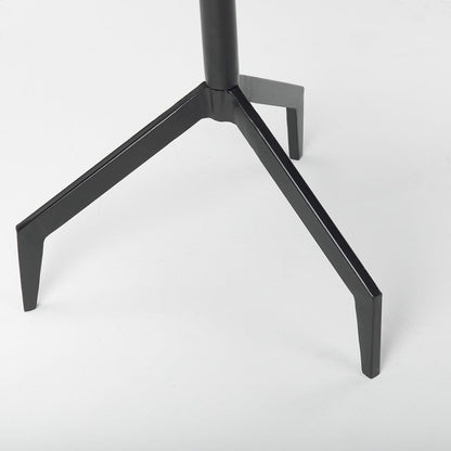 Mercana - Serre Marble Top 3 Prong Black Metal Base End Table - 70106_CLOSEOUT view 6