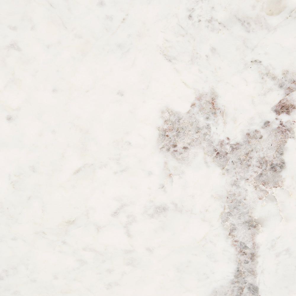 Mercana - Serre Marble Top 3 Prong Gold Metal Base End Table - 70153 view 8