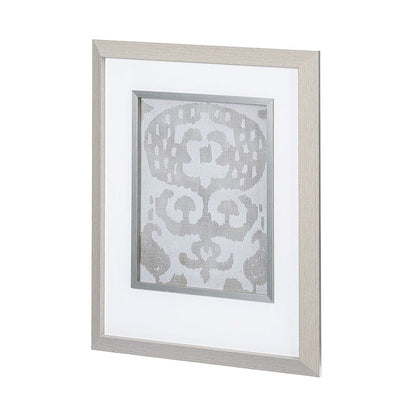 Mercana - Shadow Ikat I by Chariklia Zarris a Hand Embellished Textured Framed Art Print Matted under Glass - 12922 view 1