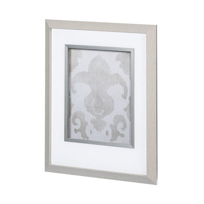 Mercana - Shadow Ikat II by Chariklia Zarris a Hand Embellished Textured Framed Art Print Matted under Glass - 12923 view 1