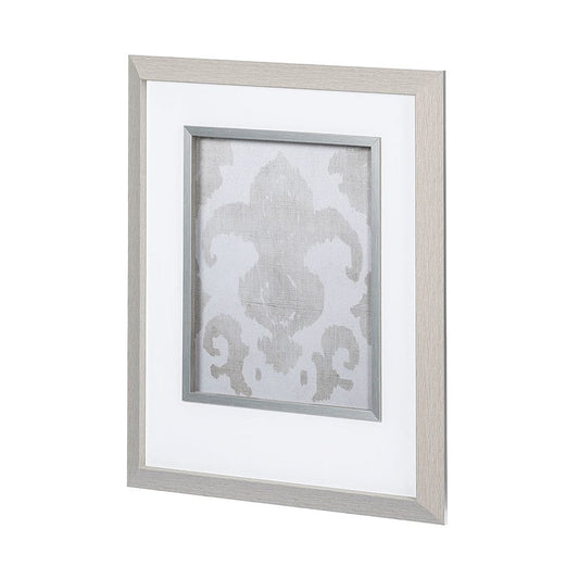 Mercana - Shadow Ikat II by Chariklia Zarris a Hand Embellished Textured Framed Art Print Matted under Glass - 12923 view 1