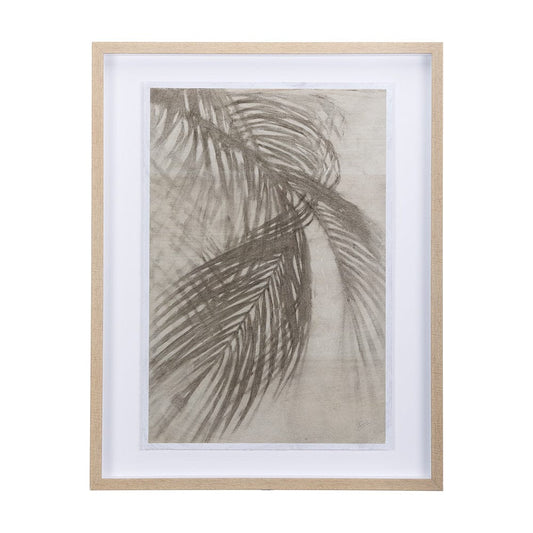 Mercana - Shadows on Wood I by Mercana Studio a Hand Embellished Textured Framed Art Print Matted under Glass - 14380 view 1