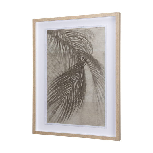 Mercana - Shadows on Wood I by Mercana Studio a Hand Embellished Textured Framed Art Print Matted under Glass - 14380 view 2