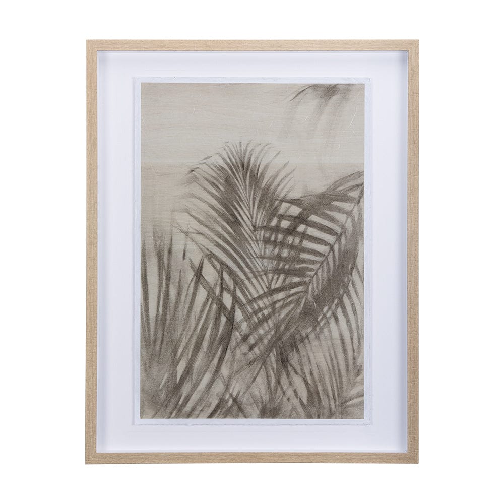 Mercana - Shadows on Wood II by Mercana Studio a Hand Embellished Textured Framed Art Print Matted under Glass - 14381 view 1