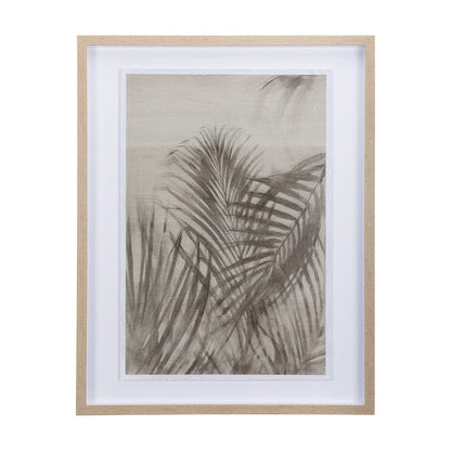 Mercana - Shadows on Wood II by Mercana Studio a Hand Embellished Textured Framed Art Print Matted under Glass - 14381 view 1