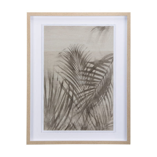 Mercana - Shadows on Wood II by Mercana Studio a Hand Embellished Textured Framed Art Print Matted under Glass - 14381 view 1