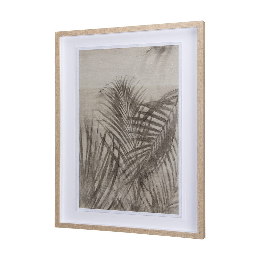 Mercana - Shadows on Wood II by Mercana Studio a Hand Embellished Textured Framed Art Print Matted under Glass - 14381 view 2