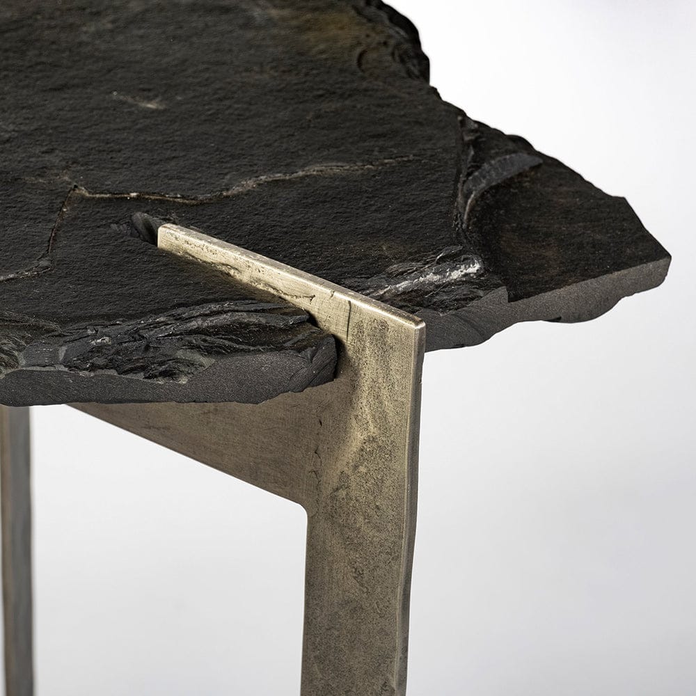 Mercana - Shale III 50L x 20W Black Live-Edge Slate and Iron Console Table - 69050-AB_CLOSEOUT view 7