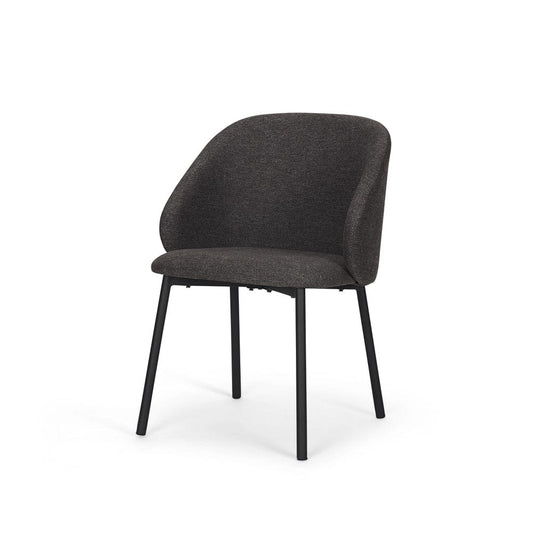 Mercana - Shannon Dining Chair w/ Gray Fabric & Matte Black Metal (Set of 2) - 70255 view 1