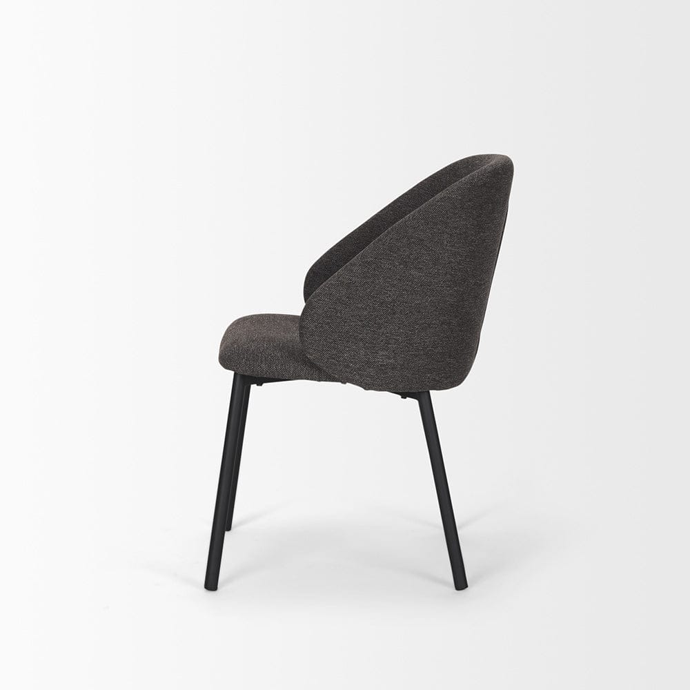Mercana - Shannon Dining Chair w/ Gray Fabric & Matte Black Metal (Set of 2) - 70255 view 2