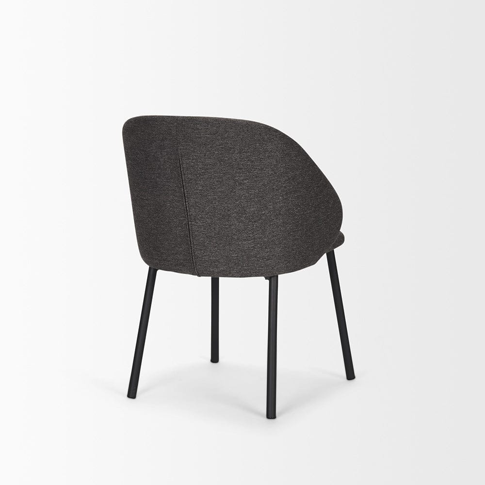 Mercana - Shannon Dining Chair w/ Gray Fabric & Matte Black Metal (Set of 2) - 70255 view 4