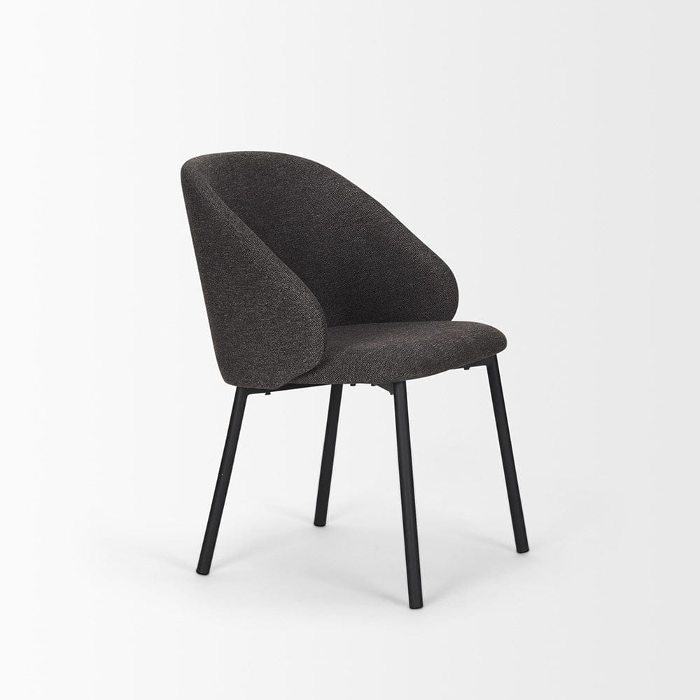 Mercana - Shannon Dining Chair w/ Gray Fabric & Matte Black Metal (Set of 2) - 70255 view 5