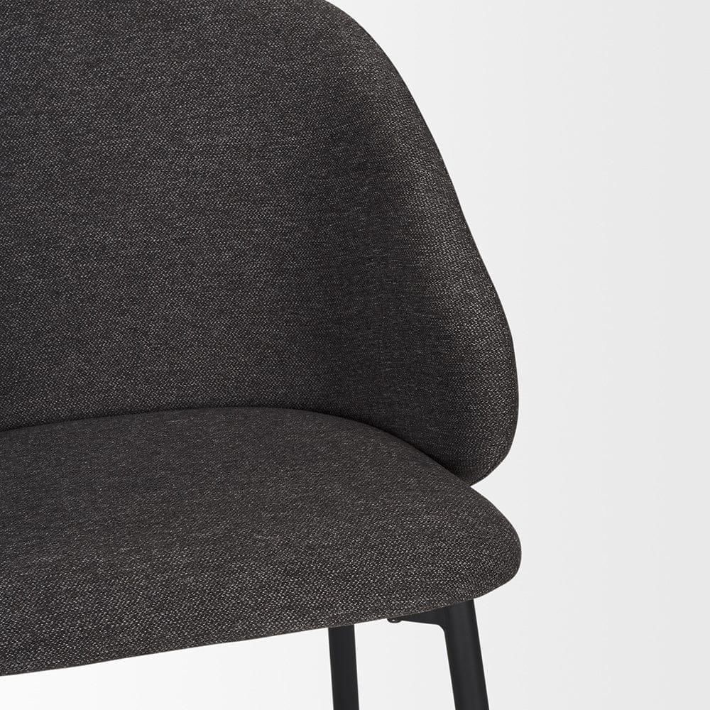 Mercana - Shannon Dining Chair w/ Gray Fabric & Matte Black Metal (Set of 2) - 70255 view 7