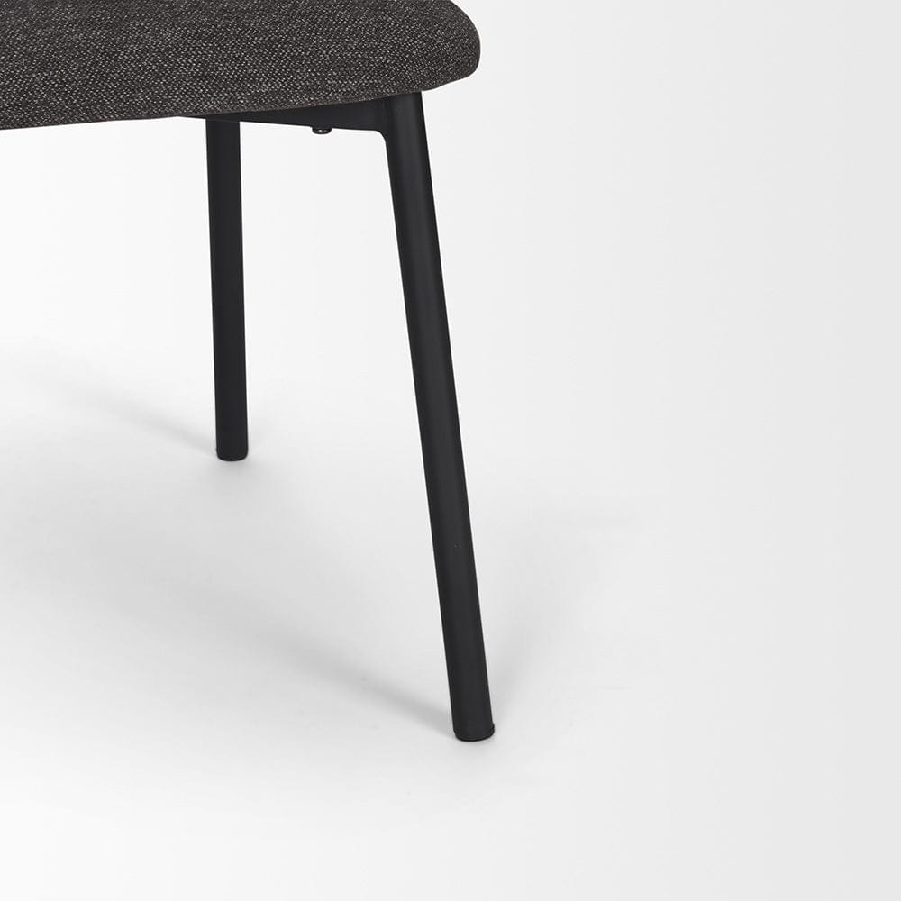 Mercana - Shannon Dining Chair w/ Gray Fabric & Matte Black Metal (Set of 2) - 70255 view 8