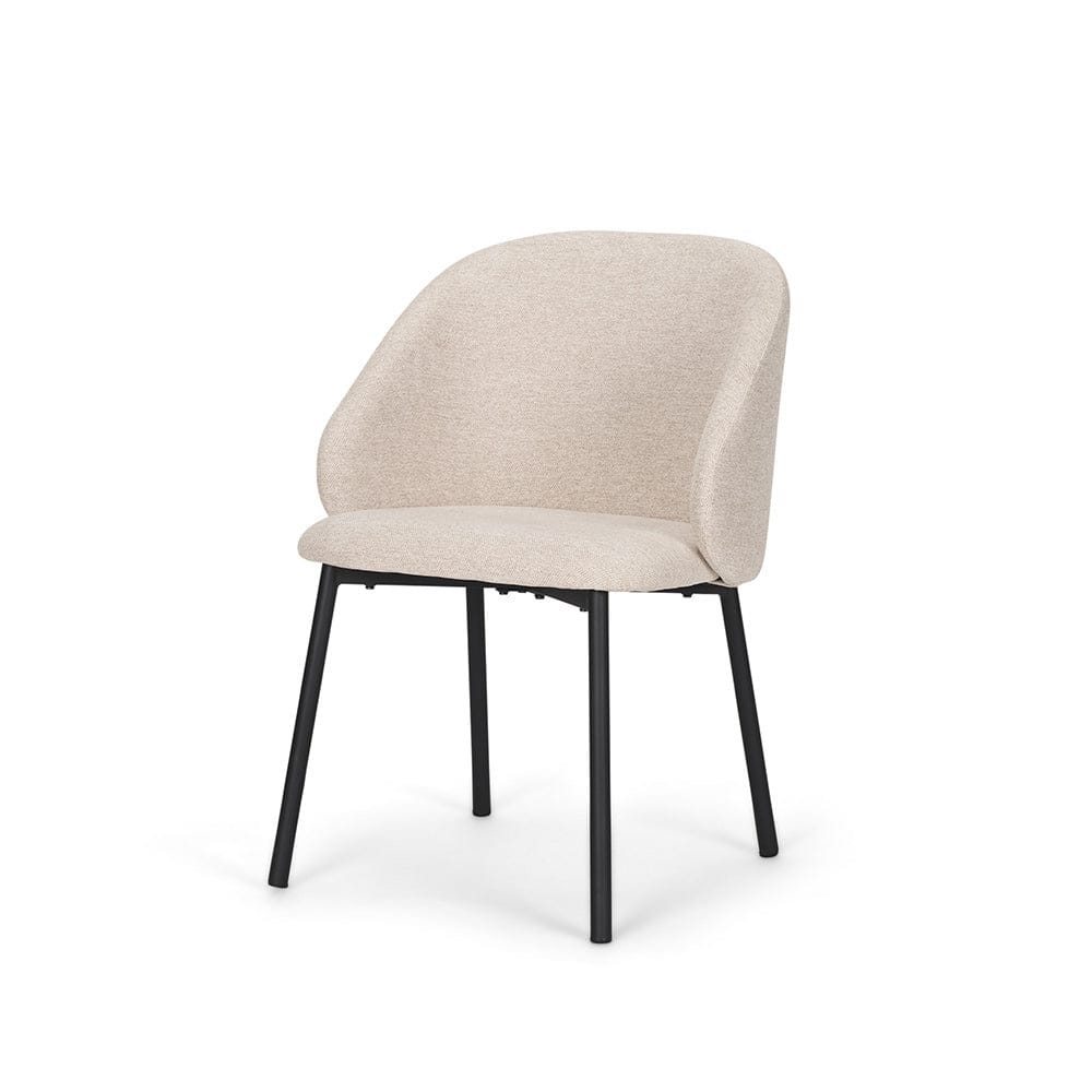 Mercana - Shannon Dining Chair w/ Oatmeal Fabric & Matte Black Metal (Set of 2) - 70254 view 1