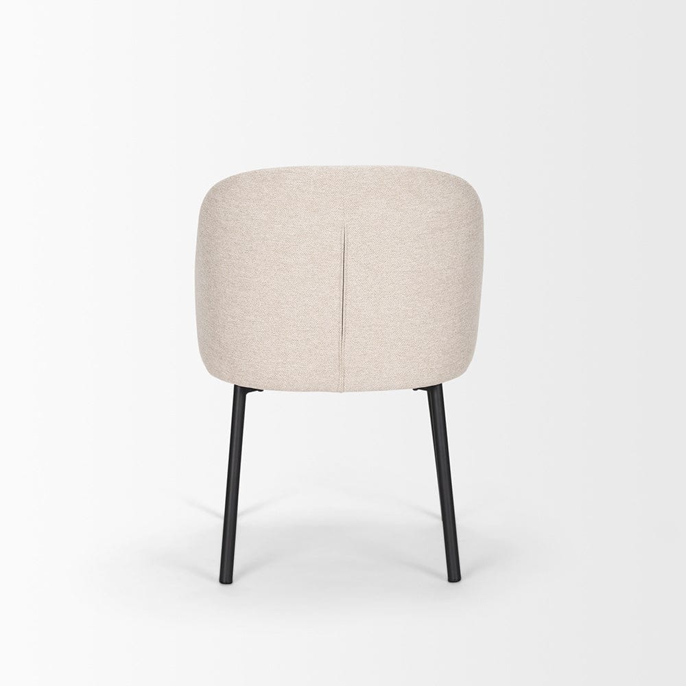 Mercana - Shannon Dining Chair w/ Oatmeal Fabric & Matte Black Metal (Set of 2) - 70254 view 3