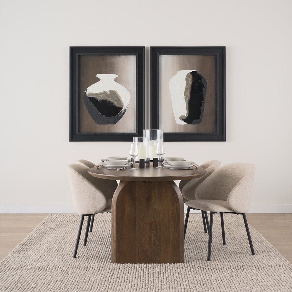 Mercana - Shannon Dining Chair w/ Oatmeal Fabric & Matte Black Metal (Set of 2) - 70254 view 10
