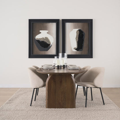 Mercana - Shannon Dining Chair w/ Oatmeal Fabric & Matte Black Metal (Set of 2) - 70254 view 10