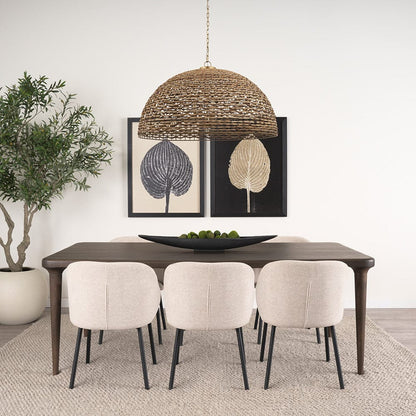 Mercana - Shannon Dining Chair w/ Oatmeal Fabric & Matte Black Metal (Set of 2) - 70254 view 11