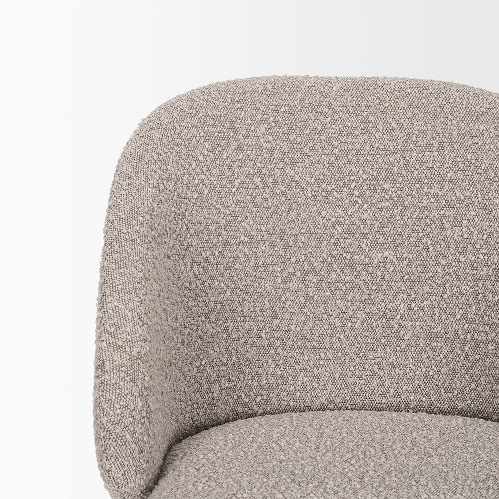 Mercana - Shannon Dining Chair w/ Taupe Boucle Fabric & Matte Black Metal (Set of 2) - 70256 view 7