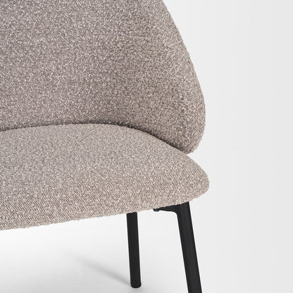 Mercana - Shannon Dining Chair w/ Taupe Boucle Fabric & Matte Black Metal (Set of 2) - 70256 view 8