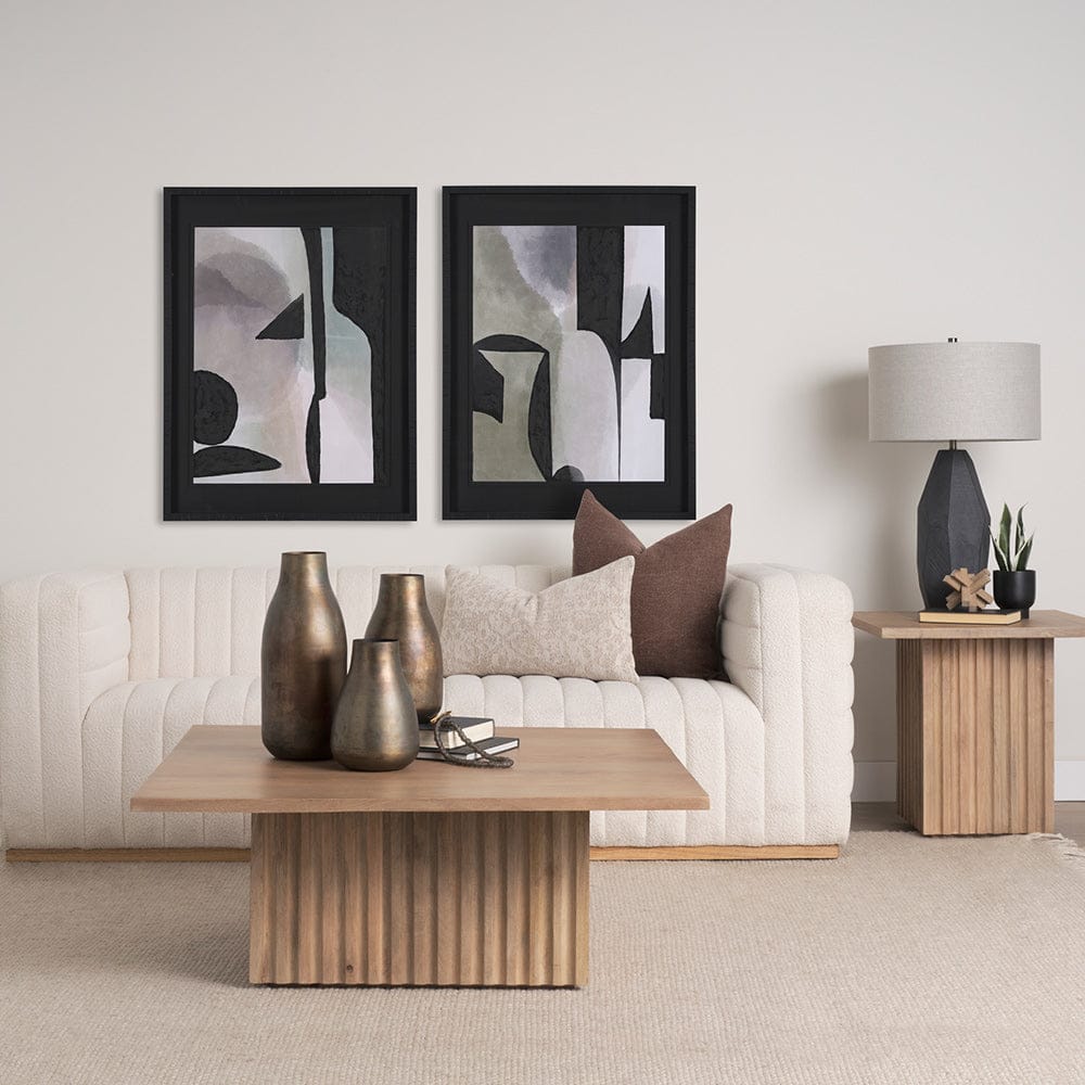 Mercana - Shape Shift - Arrange by Mercana Studio Hand Embellished Textured Framed Art Print Matted under Glas - 15171 view 8