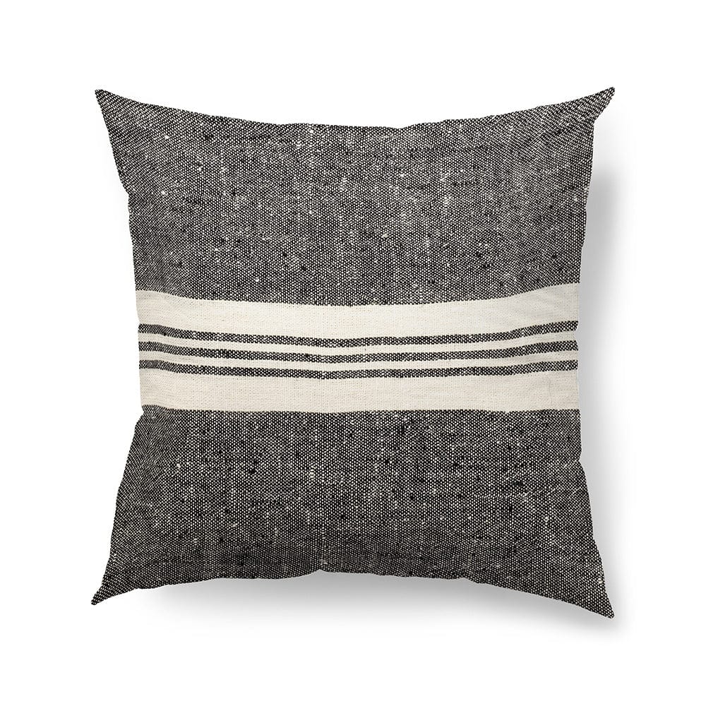 Mercana - Sharon 20 x 20 Black With Stripes Decorative Pillow Cover - 68880 view 1