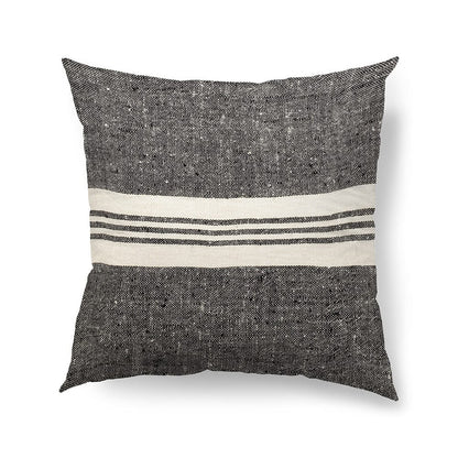 Mercana - Sharon 20 x 20 Black With Stripes Decorative Pillow Cover - 68880 view 1