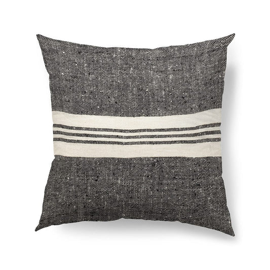 Mercana - Sharon 20 x 20 Black With Stripes Decorative Pillow Cover - 68880 view 1