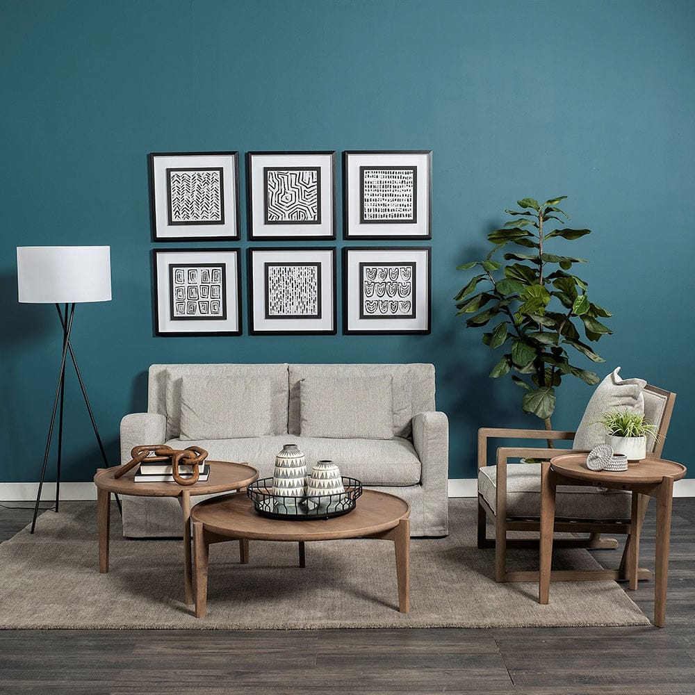 Mercana - Sherlock Frost Gray Wood Frame Accent Chair - 69001_CLOSEOUT view 2