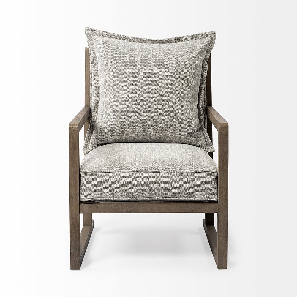 Mercana - Sherlock Frost Gray Wood Frame Accent Chair - 69001_CLOSEOUT view 3