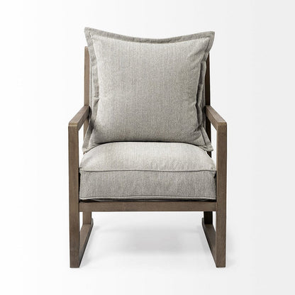Mercana - Sherlock Frost Gray Wood Frame Accent Chair - 69001_CLOSEOUT view 3