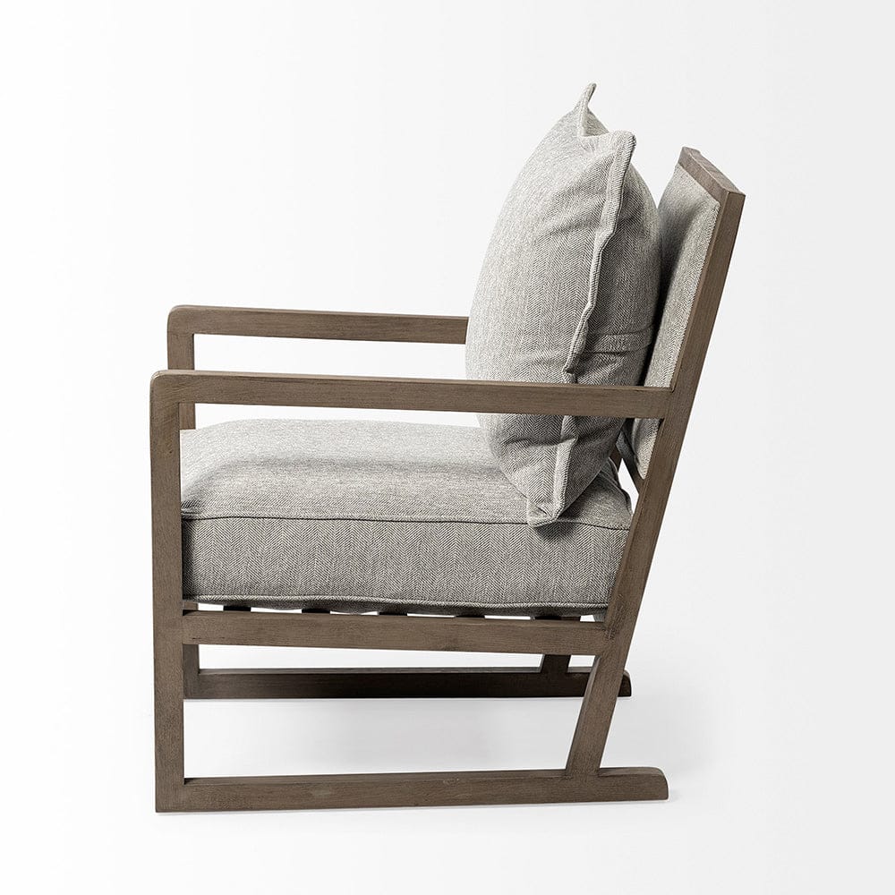 Mercana - Sherlock Frost Gray Wood Frame Accent Chair - 69001_CLOSEOUT view 4