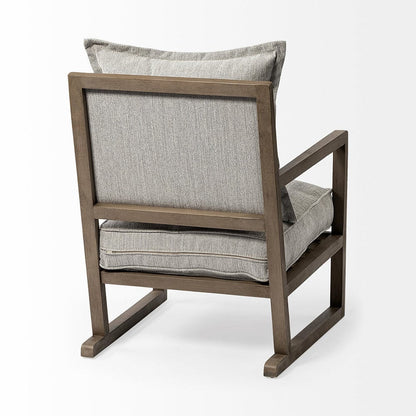 Mercana - Sherlock Frost Gray Wood Frame Accent Chair - 69001_CLOSEOUT view 6