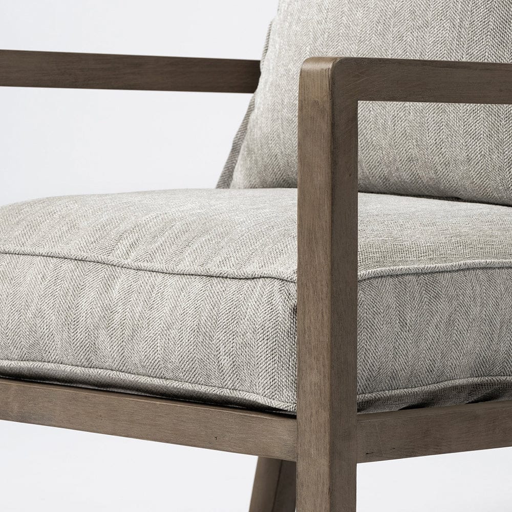 Mercana - Sherlock Frost Gray Wood Frame Accent Chair - 69001_CLOSEOUT view 7