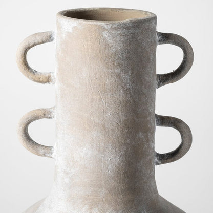Mercana - Sherry Rustic Brown Tall Neck Ceramic Vase - 68910 view 5