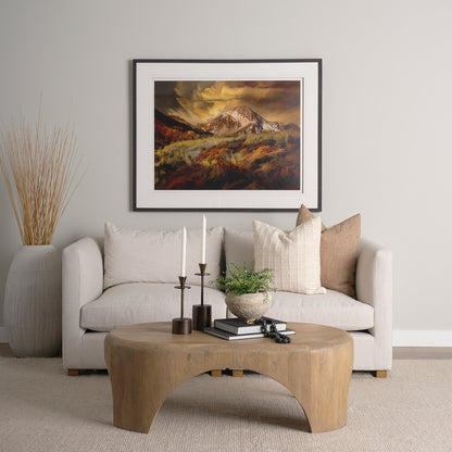 Mercana - Shima Oval Light Brown Wood w/ Arched Legs Coffee Table - 70866 view 10