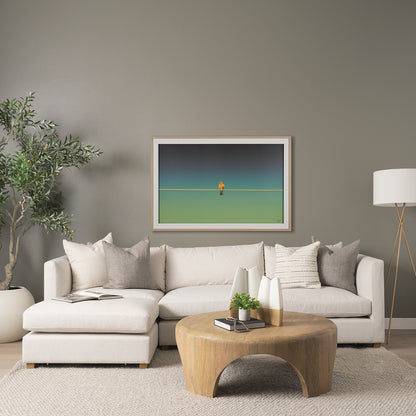 Mercana - Shima Round Light Brown Wood W/Arched Legs Coffee Table - 70867 view 11