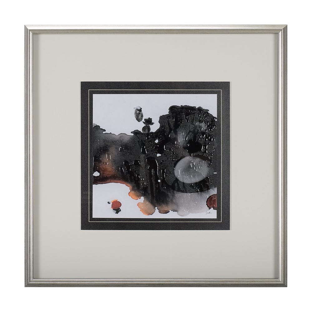 Mercana - Shimmering Night II by Mercana Studio Hand Embellished Textured Framed Art Print Matted under Glass - 14793 view 1