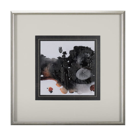 Mercana - Shimmering Night II by Mercana Studio Hand Embellished Textured Framed Art Print Matted under Glass - 14793 view 1